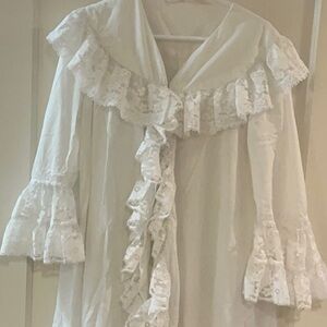 Custom made two pice gown and robe set